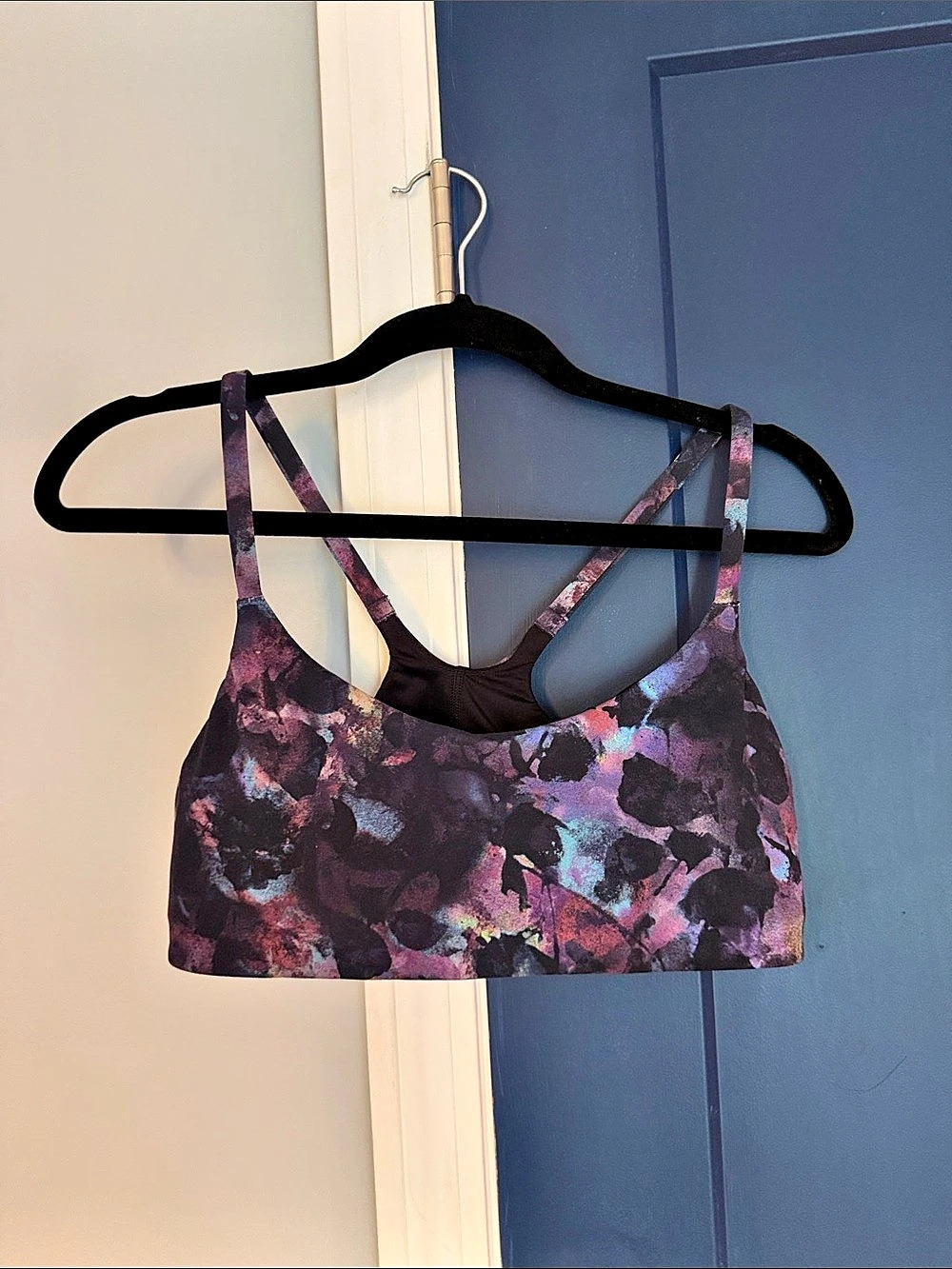 lululemon Free to Be Wild Bra Abstract Print Sports Bra Size 12